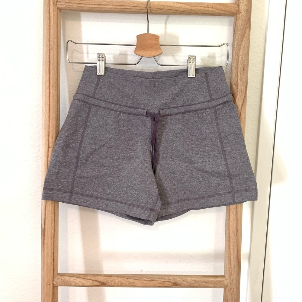 Lululemon grey shorts size 4